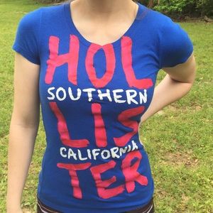 Blue Hollister T-shirt Medium